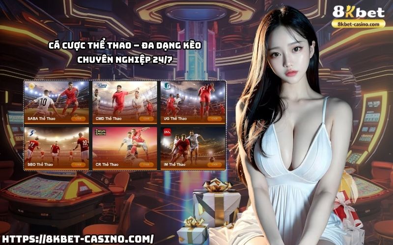 Cá cược thể thao tại 8K BET – Đa dạng kèo chuyên nghiệp, hoạt động 24/7 cho anh em đam mê